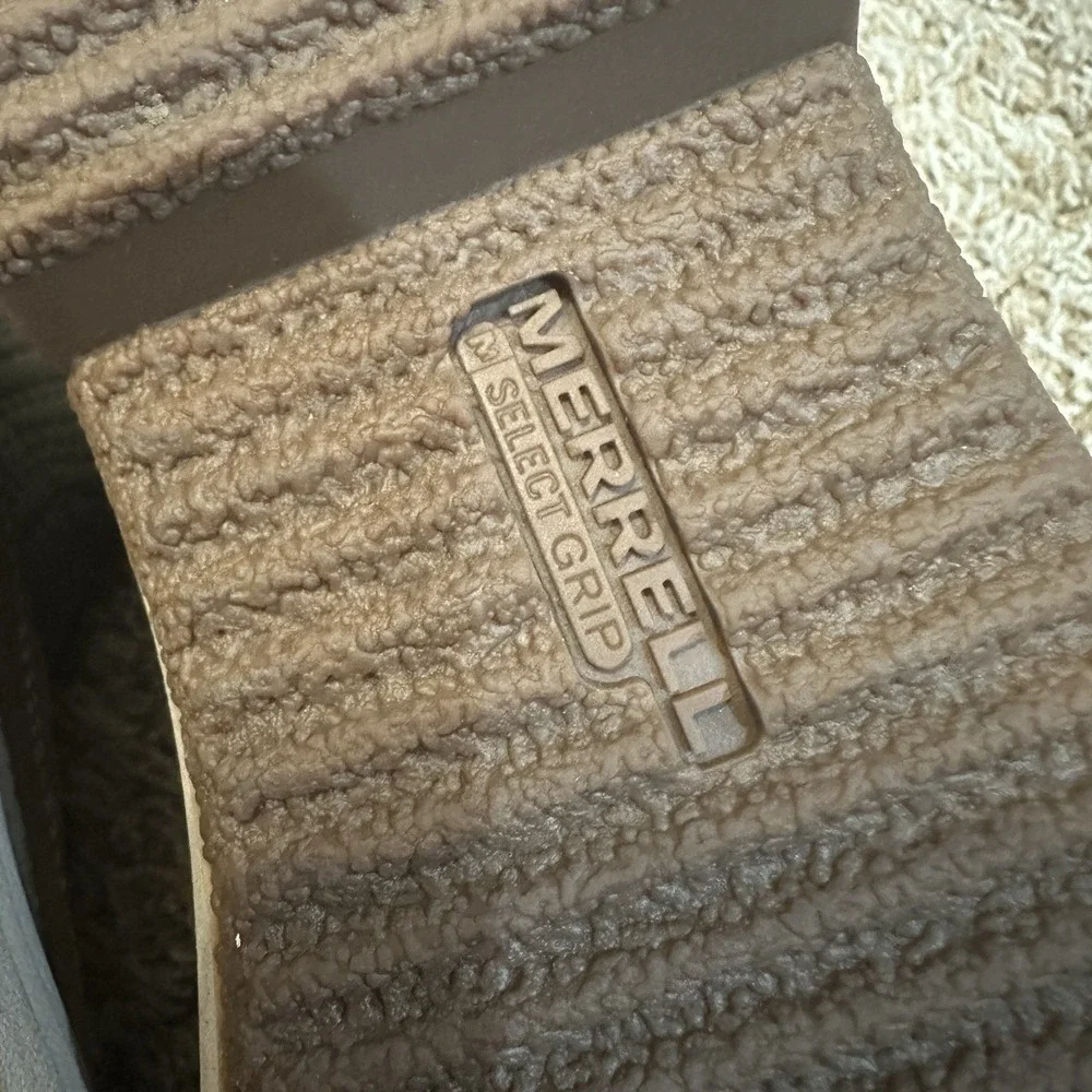 Merrell Womens 9 Haven Bluff Polar Waterproof Winter Boots Taupe Brown Faux Fur‎